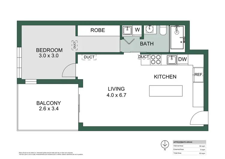 Floorplan of Homely apartment listing, 503/16 Aspinall Street, Nundah QLD 4012