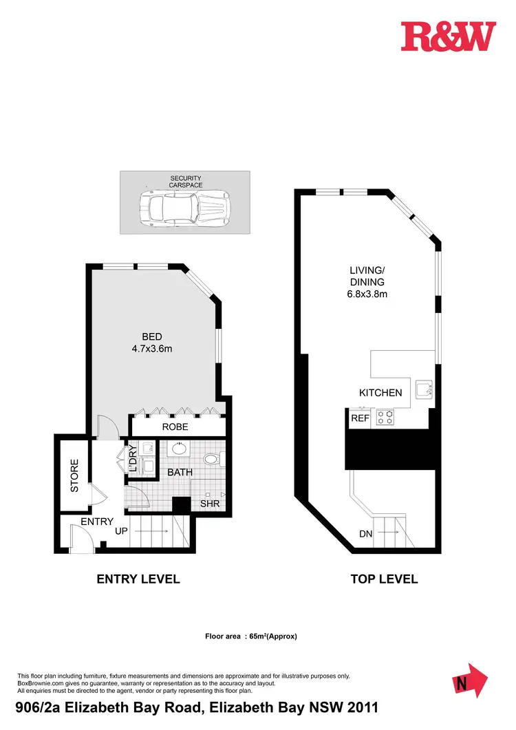 Floorplan of Homely apartment listing, 906/2A Elizabeth Bay Road, Elizabeth Bay NSW 2011