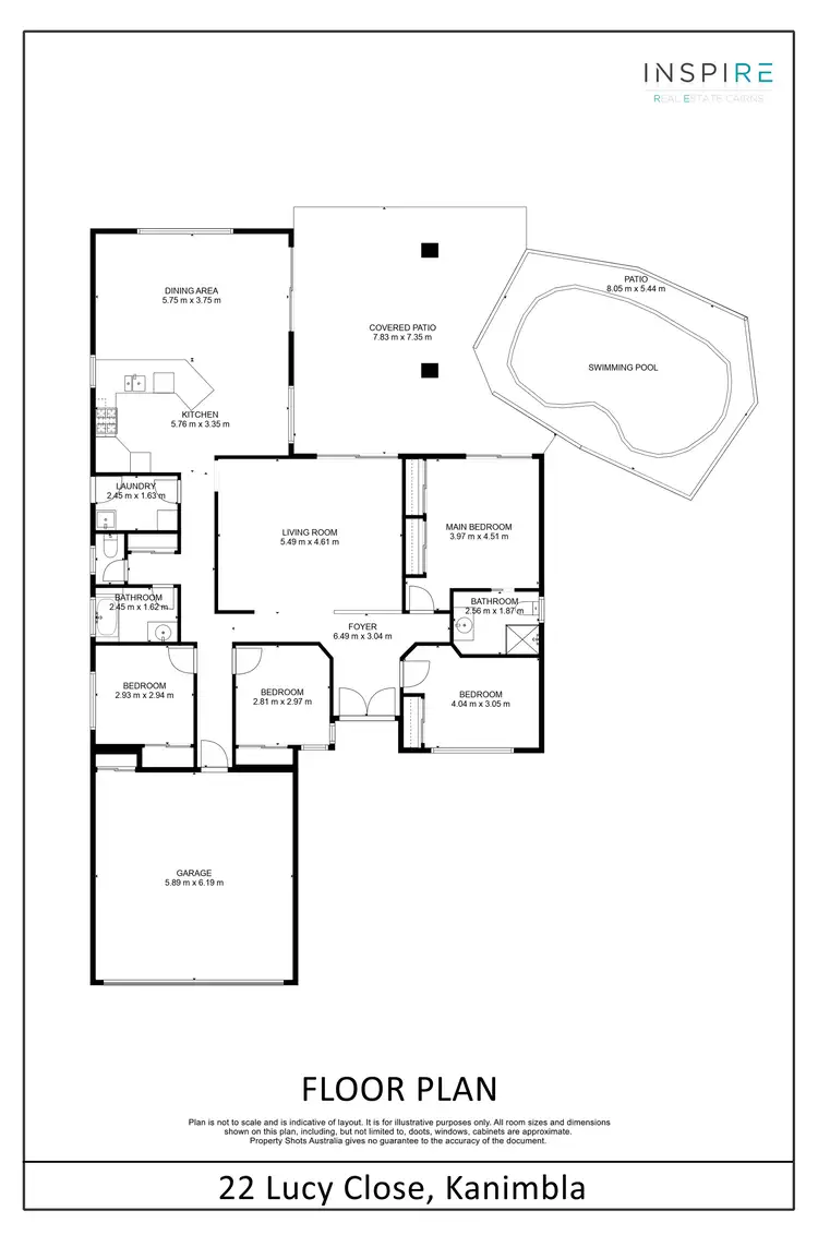 Floorplan of Homely house listing, 22 Lucy Close, Kanimbla QLD 4870