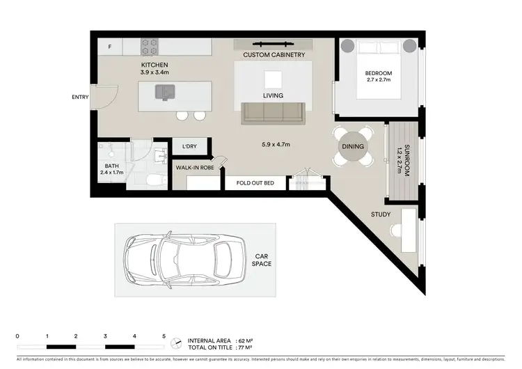 Floorplan of Homely studio listing, 248/30 Baywater Drive, Wentworth Point NSW 2127