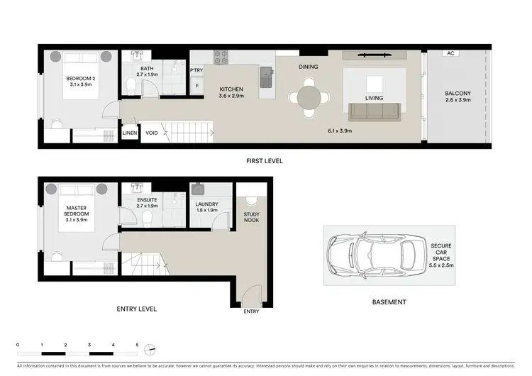Floorplan of Homely apartment listing, 305/5 Queen Street, Rosebery NSW 2018