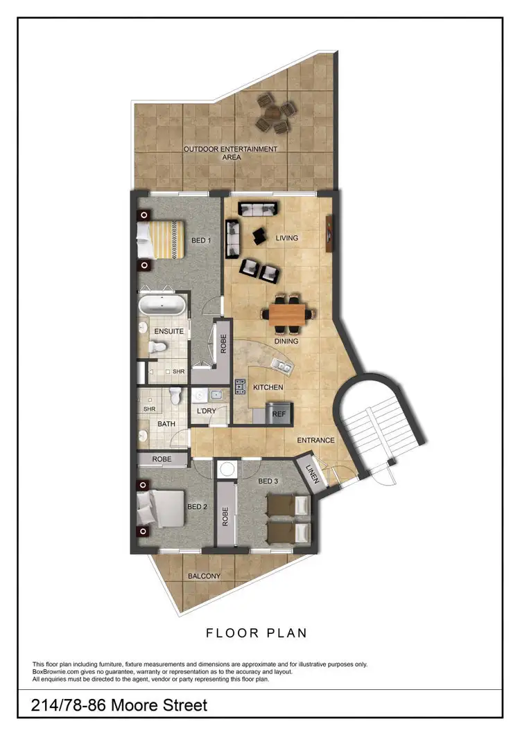 Floorplan of Homely unit listing, 214/93 Vasey Esplanade, Trinity Beach QLD 4879