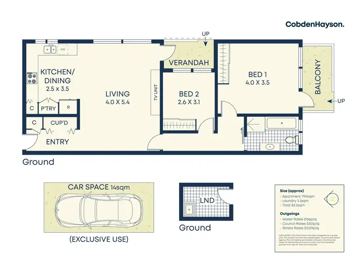 Floorplan of Homely apartment listing, 1/50 Kings Road, Five Dock NSW 2046
