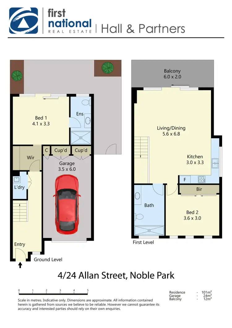 Floorplan of Homely townhouse listing, 4/24 Allan Street, Noble Park VIC 3174