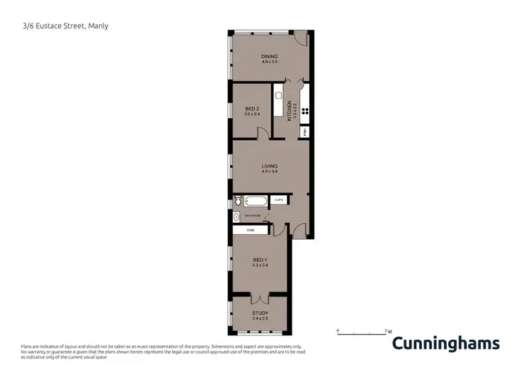 Floorplan of Homely apartment listing, 3/6 Eustace Street, Manly NSW 2095