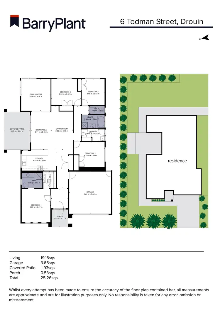 Floorplan of Homely house listing, 6 Todman Street, Drouin VIC 3818