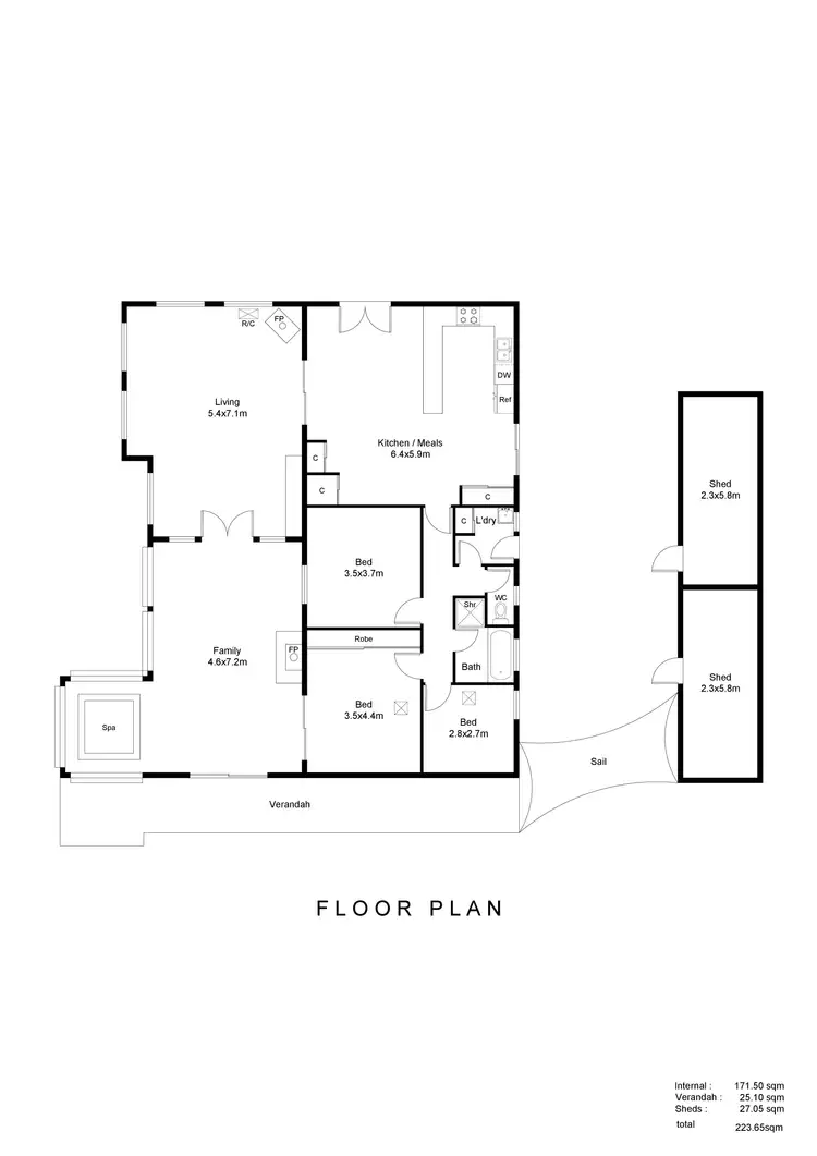 Floorplan of Homely house listing, 39C Debneys Road, Norton Summit SA 5136