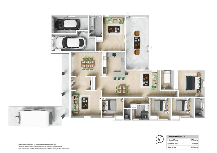 Floorplan of Homely house listing, 7 Faulkland Crescent, Maryland NSW 2287