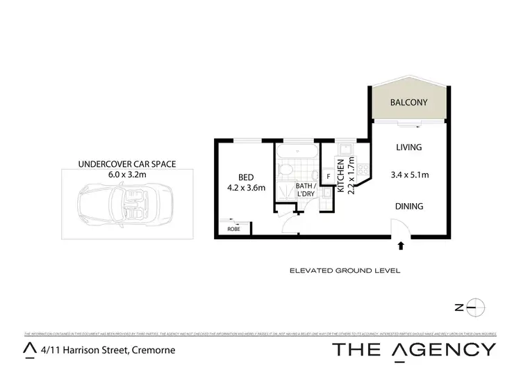 Floorplan of Homely apartment listing, 4/11 Harrison Street, Cremorne NSW 2090