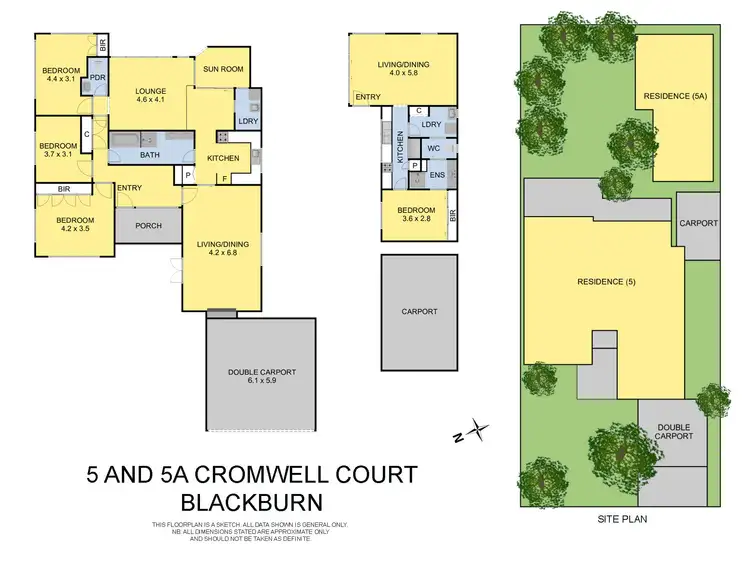 Floorplan of Homely house listing, 5 and 5a Cromwell Court, Blackburn VIC 3130