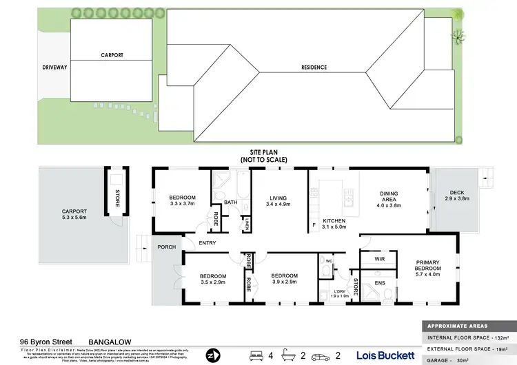 Floorplan of Homely house listing, 96 Byron Street, Bangalow NSW 2479
