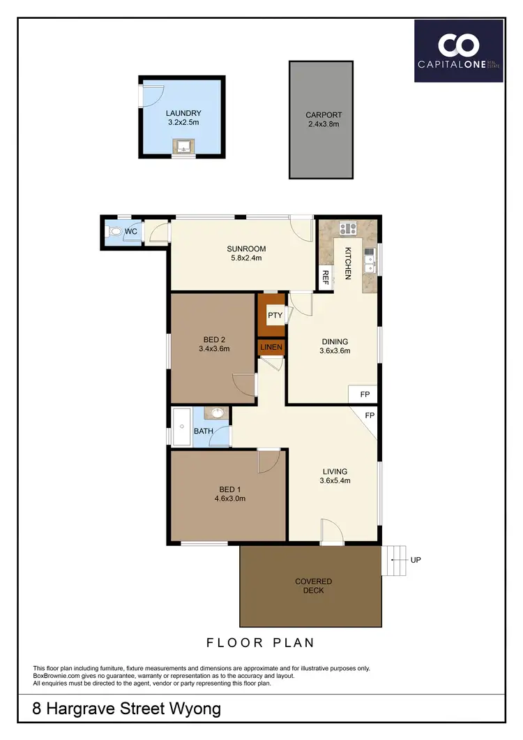 Floorplan of Homely house listing, 8 Hargrave Street, Wyong NSW 2259