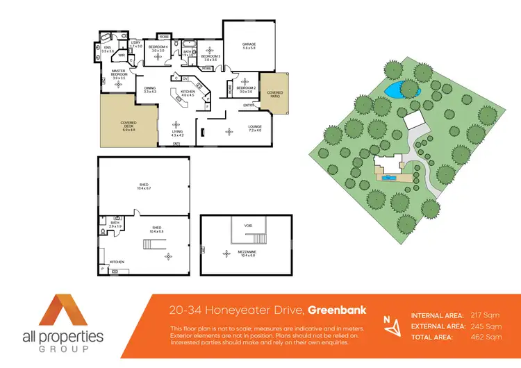 Floorplan of Homely house listing, 20-34 Honeyeater Drive, Greenbank QLD 4124