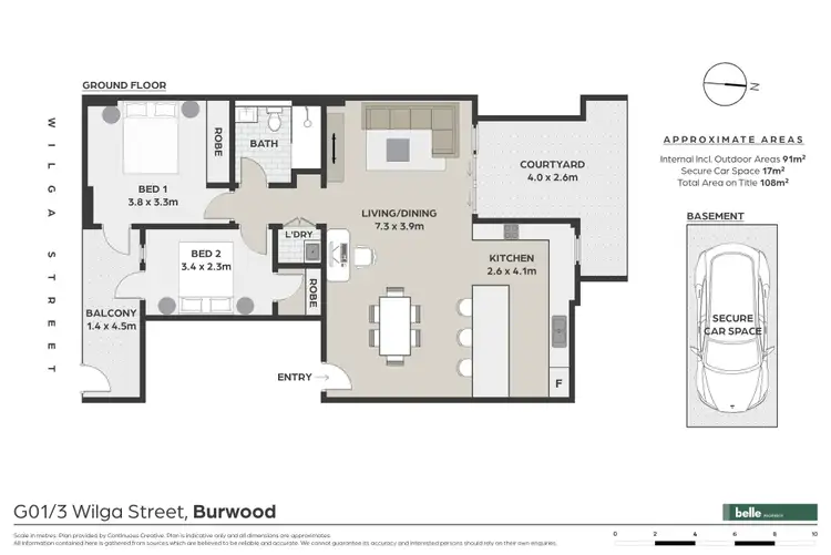 Floorplan of Homely apartment listing, 1/3 Wilga Street, Burwood NSW 2134