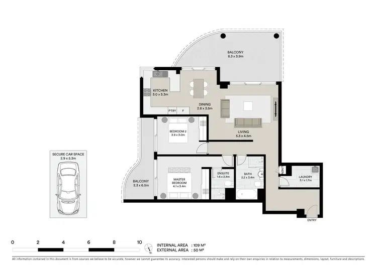 Floorplan of Homely apartment listing, 303/1 Torrens Avenue, The Entrance NSW 2261
