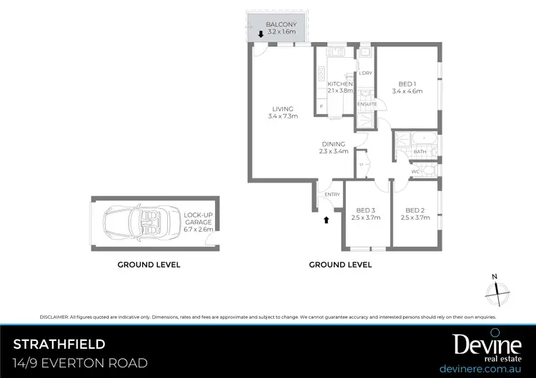 Floorplan of Homely apartment listing, 14/9 Everton Road, Strathfield NSW 2135