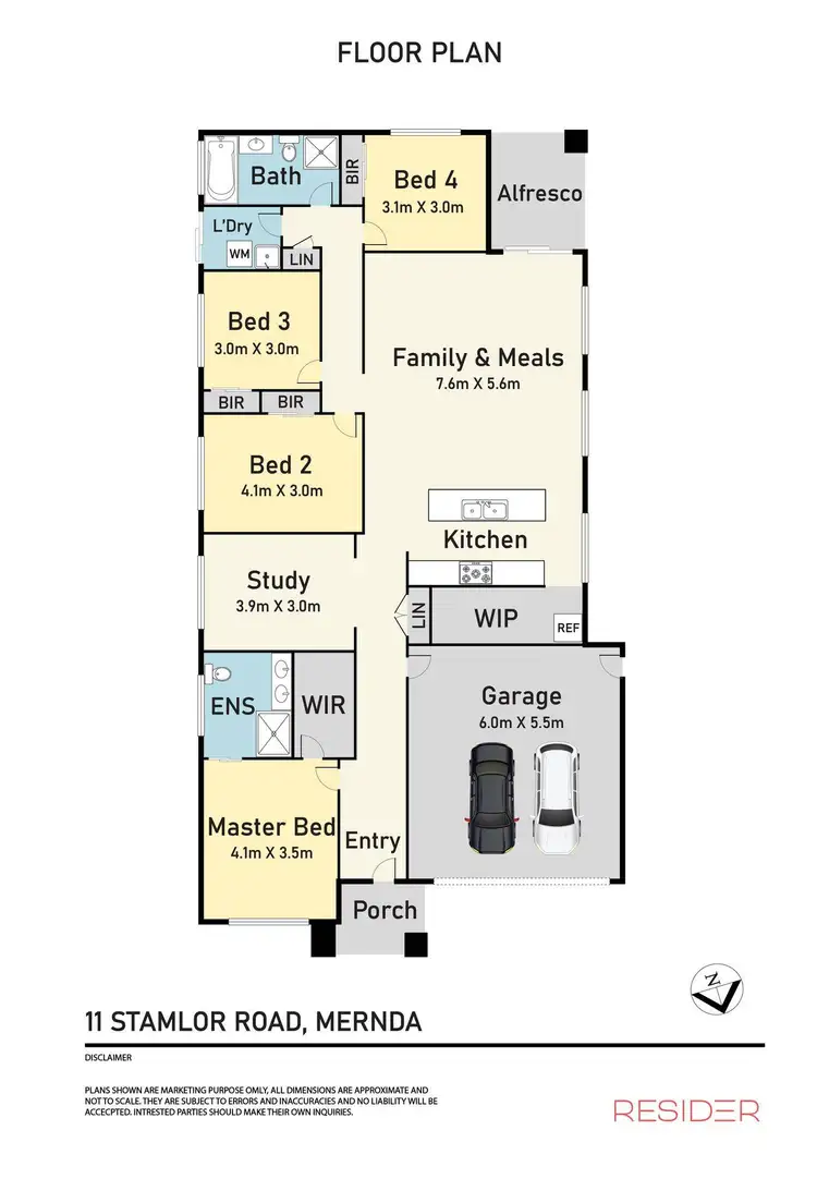 Floorplan of Homely house listing, 11 Stamlor Road, Mernda VIC 3754