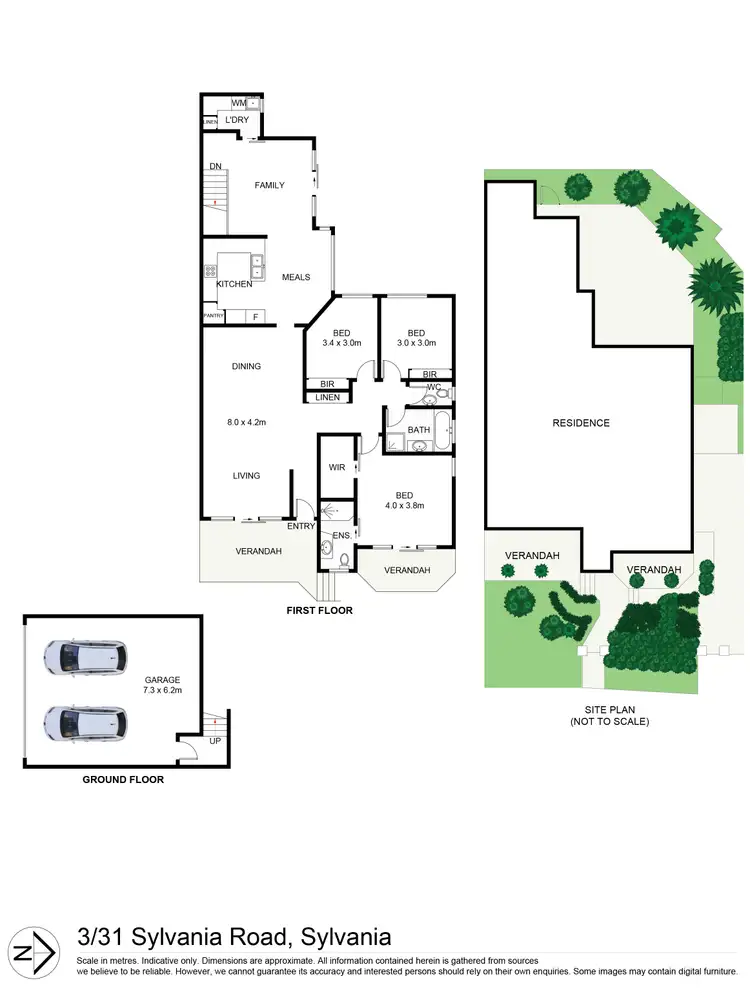 Floorplan of Homely villa listing, 3/31 Sylvania Road, Sylvania NSW 2224