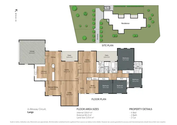 Floorplan of Homely house listing, 6 Alloway Circuit, Largs NSW 2320