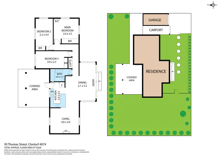 Floorplan of Homely house listing, 93 Thomas Street, Clontarf QLD 4019