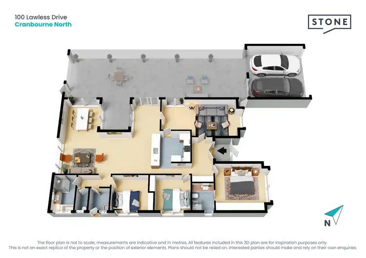 Floorplan of Homely house listing, 100 Lawless Drive, Cranbourne North VIC 3977