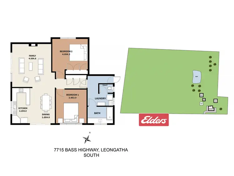 Floorplan of Homely rural property listing, 7715 Bass Highway, Leongatha South VIC 3953