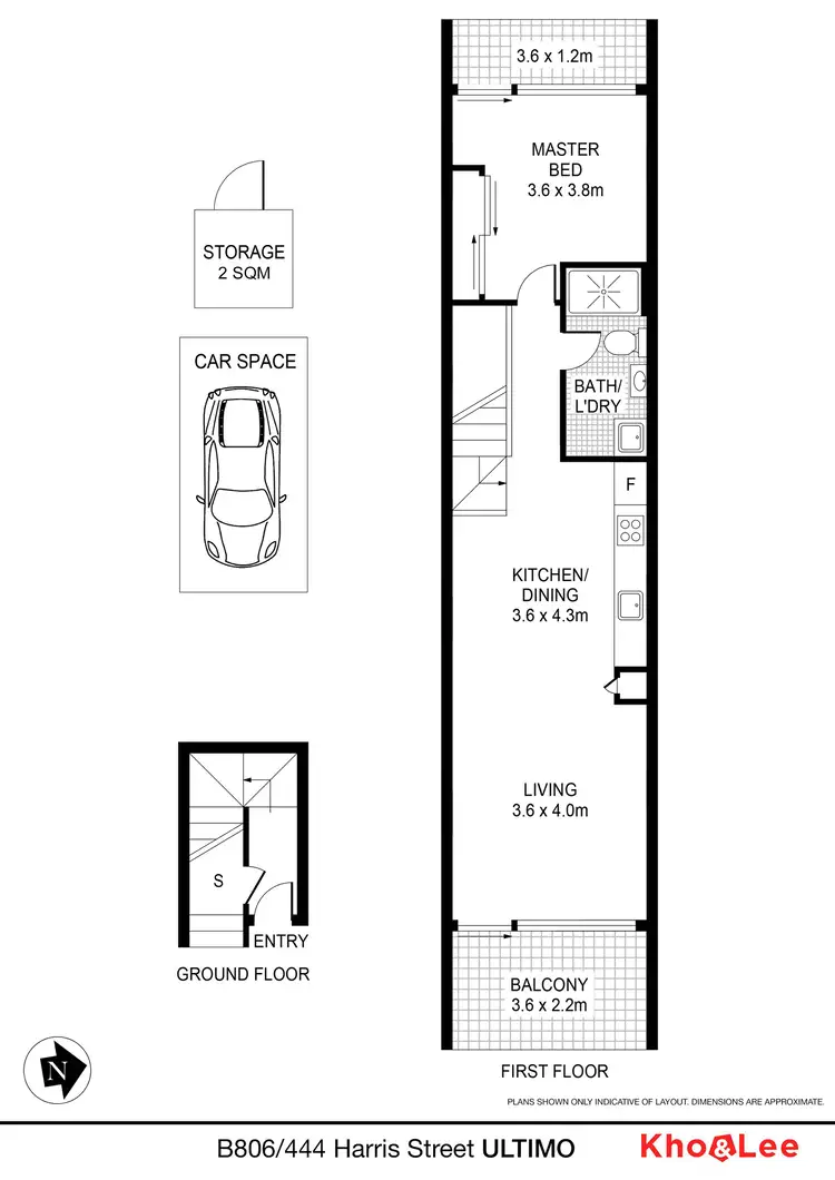 Floorplan of Homely unit listing, B806/444 Harris Street, Ultimo NSW 2007