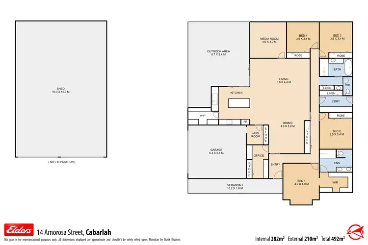Floorplan of Homely house listing, 14 Amorosa Street, Cabarlah QLD 4352