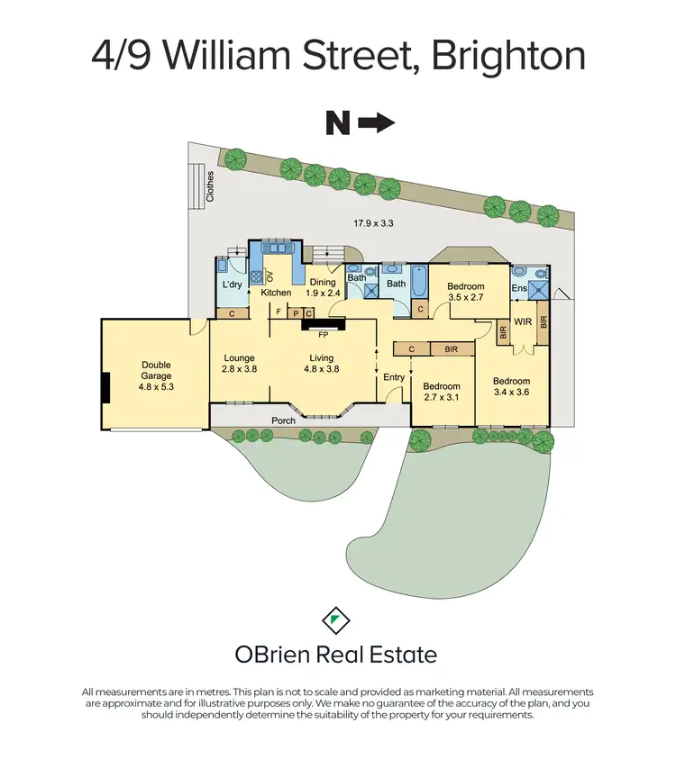 Floorplan of Homely unit listing, 4/9 William Street, Brighton VIC 3186