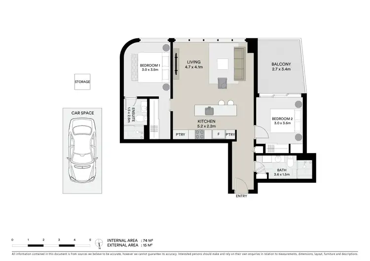 Floorplan of Homely apartment listing, 1501/8 Joseph Road, Footscray VIC 3011