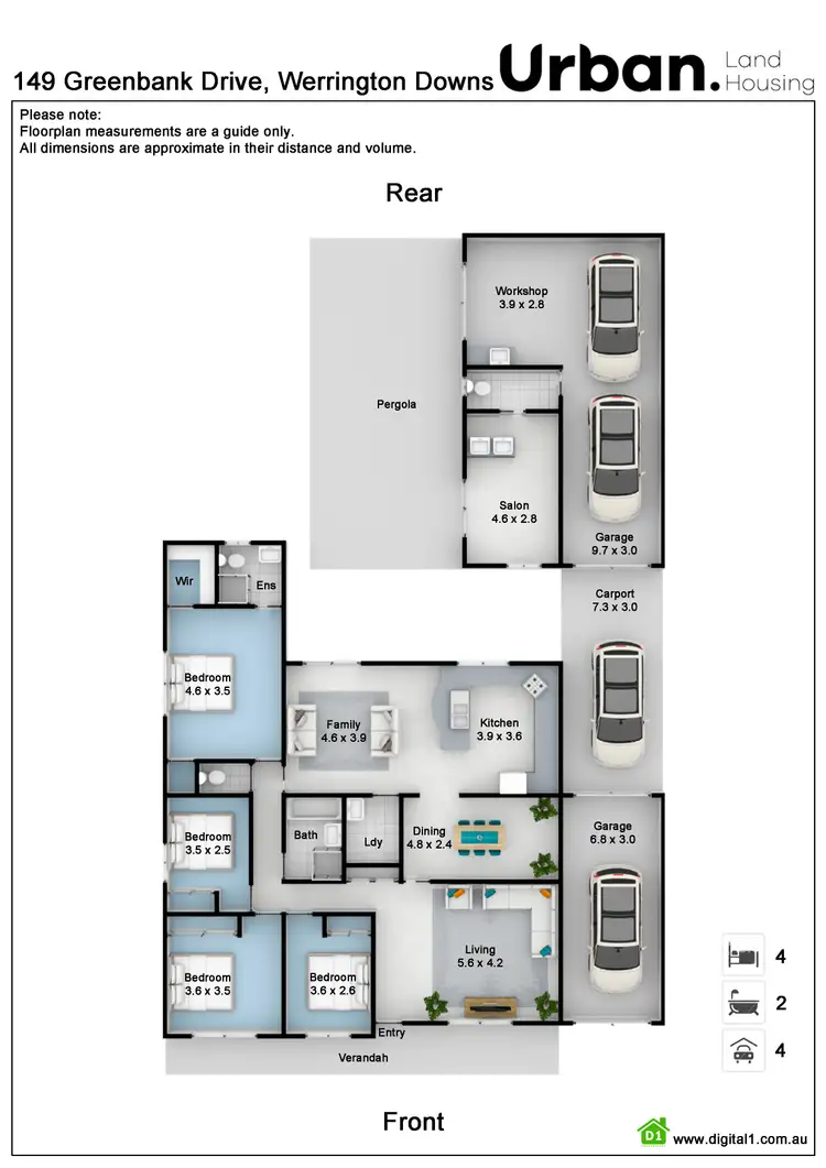 Floorplan of Homely house listing, 149 Greenbank Drive, Werrington Downs NSW 2747