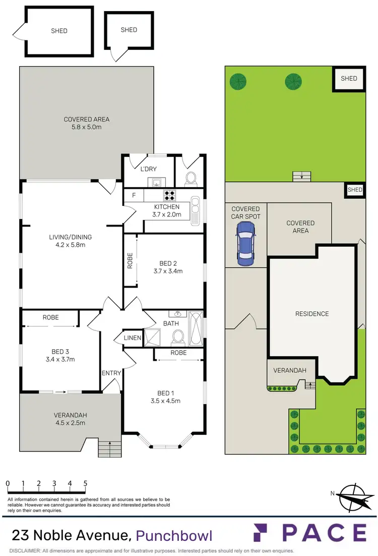 Floorplan of Homely house listing, 23 Noble Avenue, Punchbowl NSW 2196