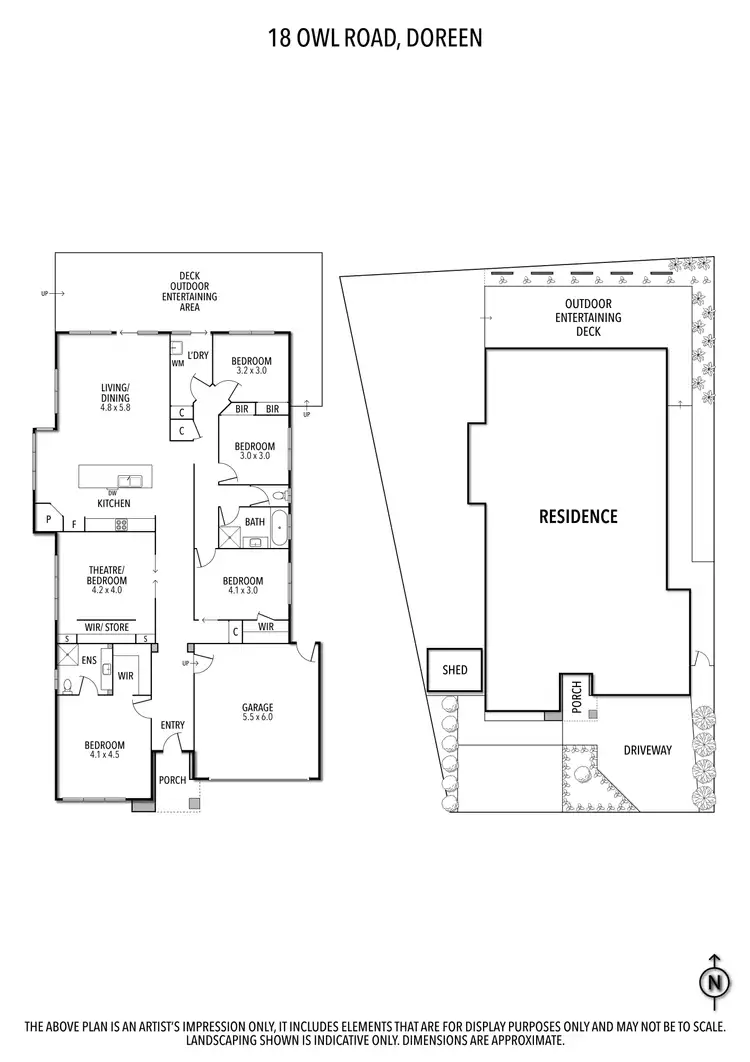 Floorplan of Homely house listing, 18 Owl Road, Doreen VIC 3754