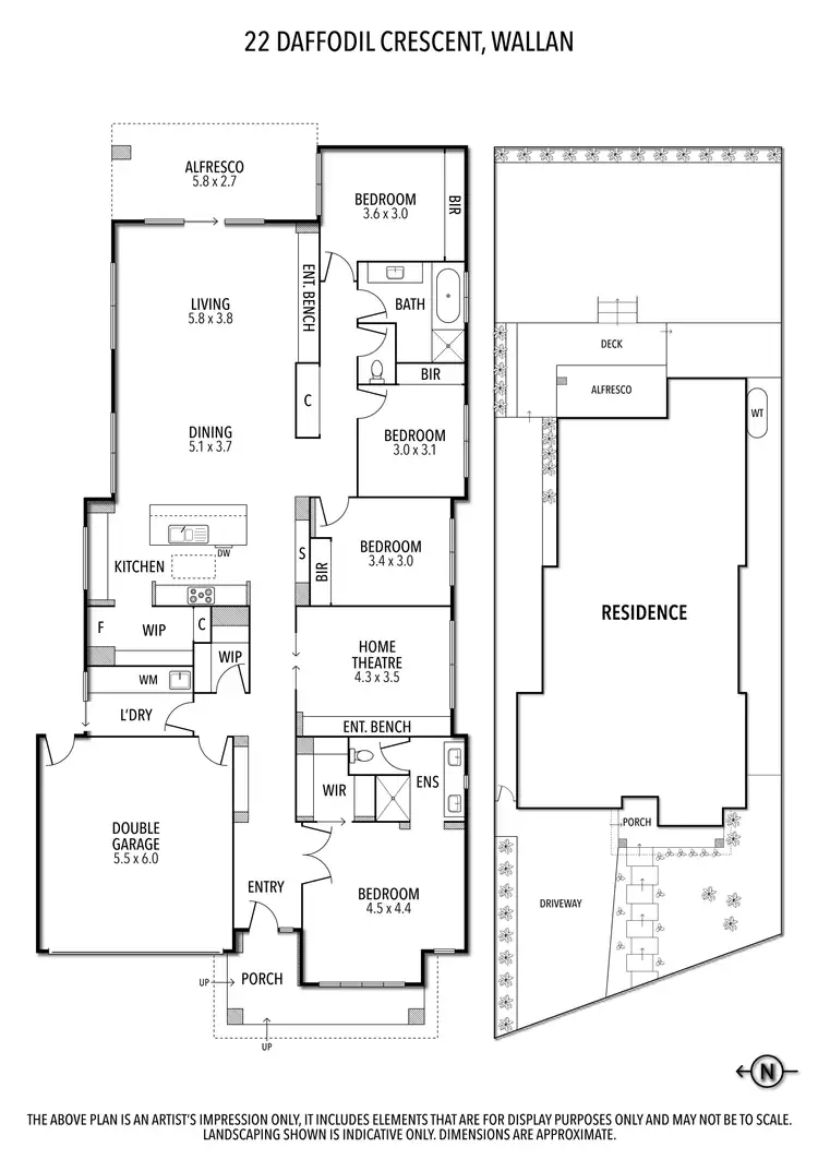 Floorplan of Homely house listing, 22 Daffodil Crescent, Wallan VIC 3756