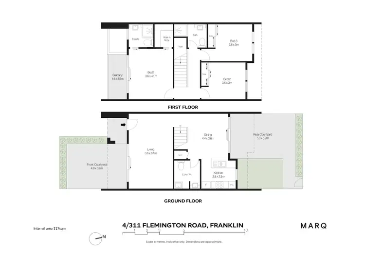 Floorplan of Homely townhouse listing, 4/311 Flemington Road, Franklin ACT 2913
