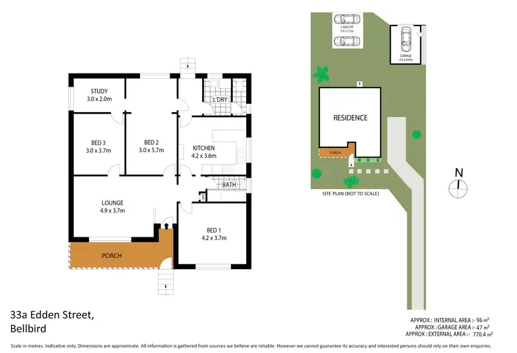 Floorplan of Homely house listing, 33a Edden Street, Bellbird NSW 2325