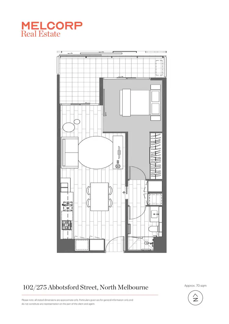 Floorplan of Homely apartment listing, 102/275 Abbotsford Street, North Melbourne VIC 3051