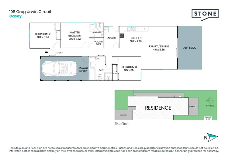 Floorplan of Homely house listing, 108 Greg Urwin Circuit, Casey ACT 2913