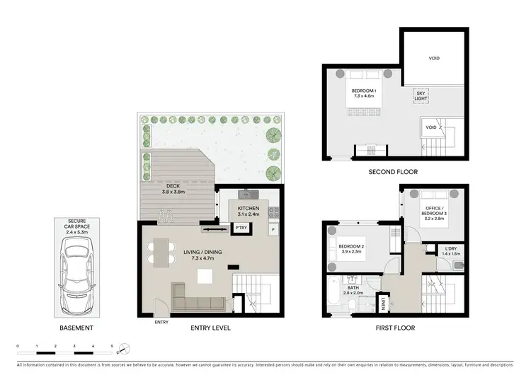 Floorplan of Homely townhouse listing, 7/50 Albany Street, Crows Nest NSW 2065