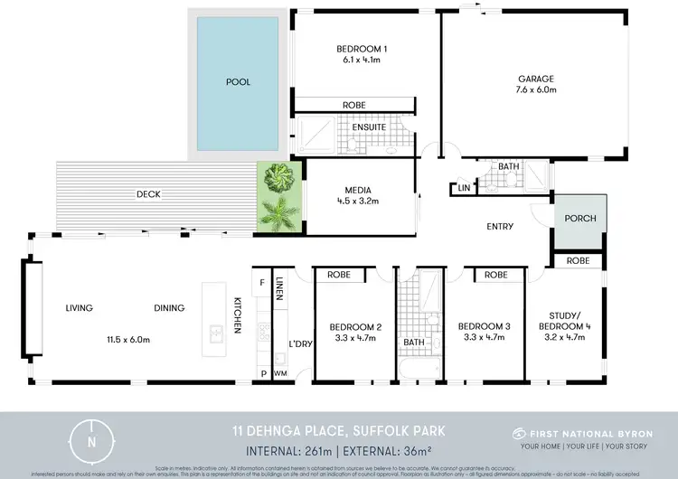 Floorplan of Homely house listing, 11 Dehnga Place, Suffolk Park NSW 2481