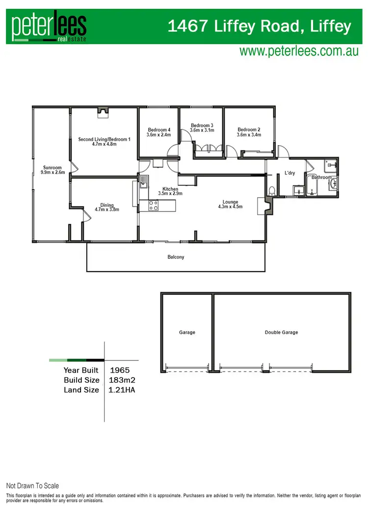 Floorplan of Homely house listing, 1467 Liffey Road, Liffey TAS 7301