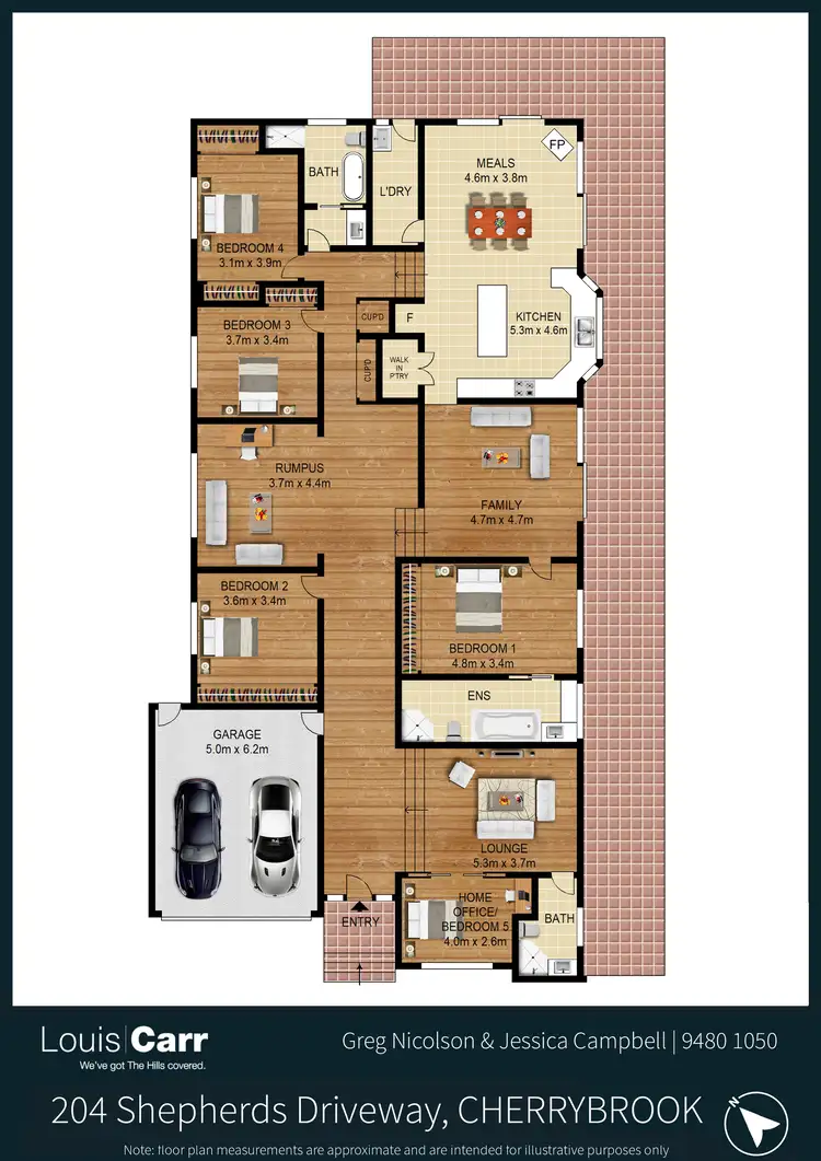 Floorplan of Homely house listing, 204 Shepherds Drive, Cherrybrook NSW 2126