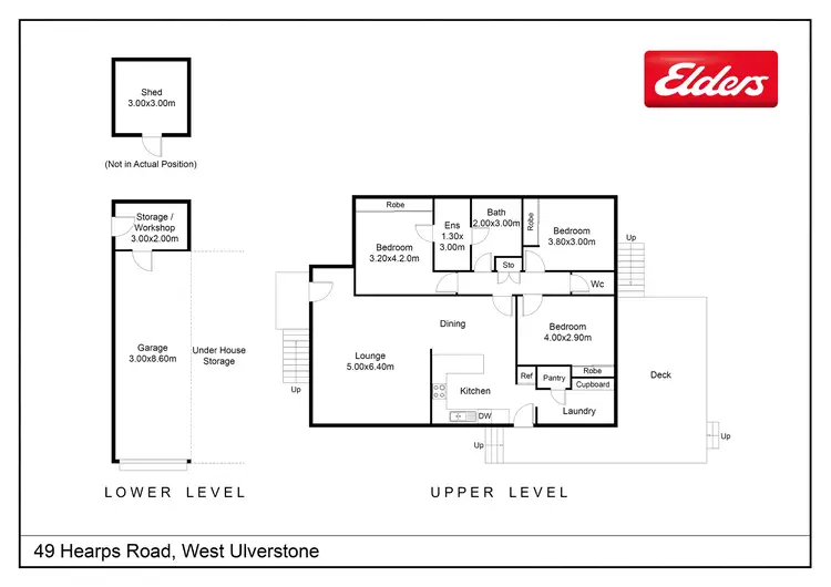 Floorplan of Homely house listing, 49 Hearps Road, West Ulverstone TAS 7315