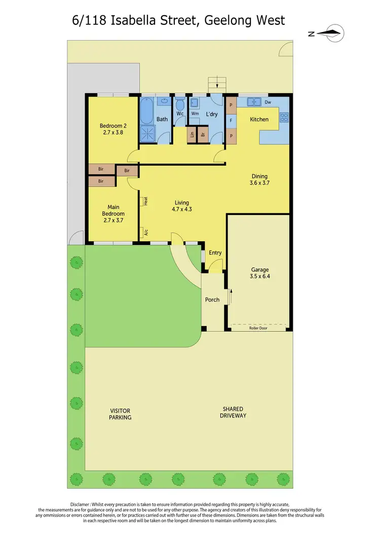 Floorplan of Homely unit listing, 6/118 Isabella Street, Geelong West VIC 3218