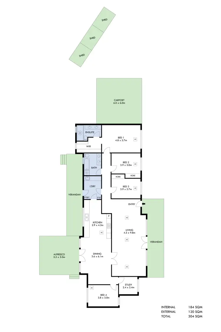 Floorplan of Homely house listing, 13A Ayr Avenue, Torrens Park SA 5062