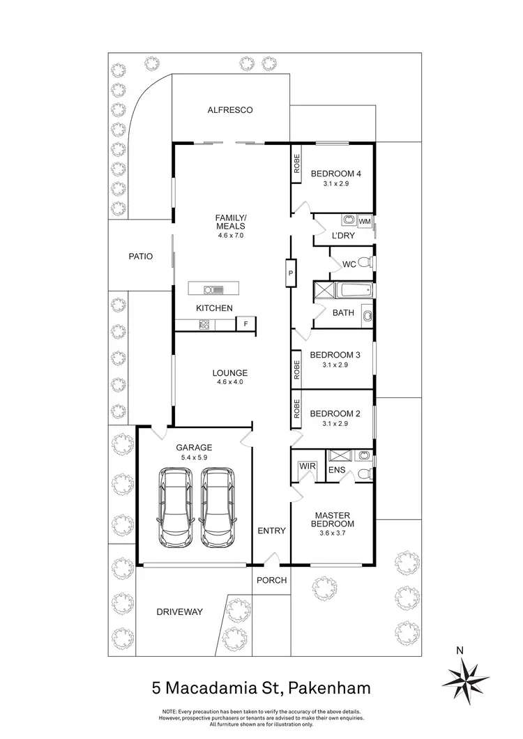 Floorplan of Homely house listing, 5 Macadamia Street, Pakenham VIC 3810