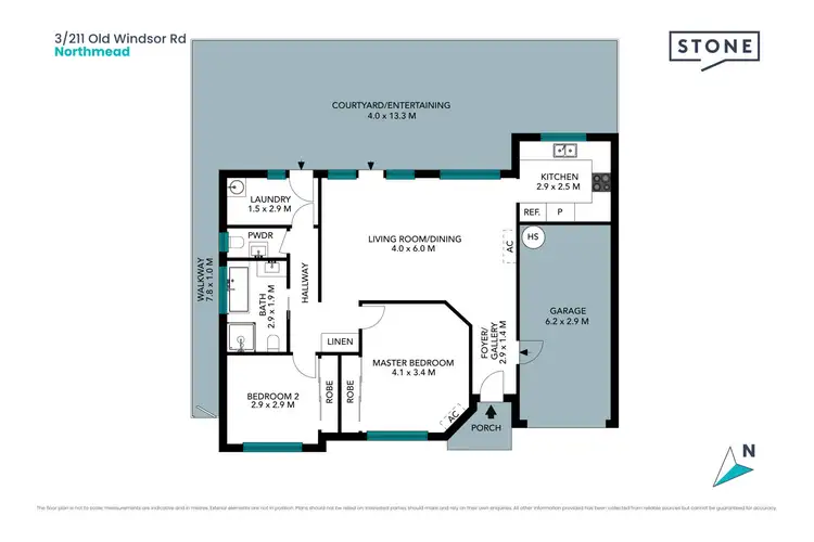 Floorplan of Homely villa listing, 3/211 Old Windsor Road, Northmead NSW 2152