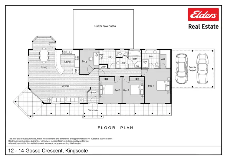 Floorplan of Homely house listing, 12 - 14 Gosse Crescent, Kingscote SA 5223