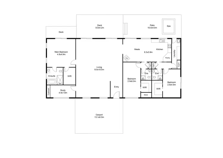 Floorplan of Homely house listing, 550 Howes Creek Road, Mansfield VIC 3722