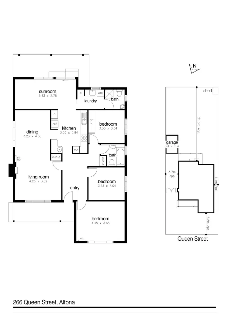 Floorplan of Homely house listing, 266 Queen Street, Altona VIC 3018